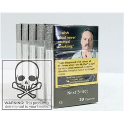 5 PACKS WITH 20 SMOKES NEXT SELECT KS