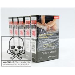 5 PACKS WITH 20 SMOKES SPECIAL XL FULL KS