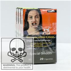 4 PACKS WITH 20 SMOKES PALL MALL SPECIAL FULL KS