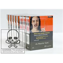 8 PACKS WITH 25 SMOKES DU MAURIER SYNC KS