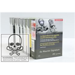 8 PACKS WITH 25 SMOKES DUMAURIER SIGNATURE KS