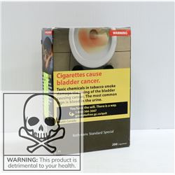 CARTON W/200 CIGARETTES 10X20 ROTHMANS STANDARD KS