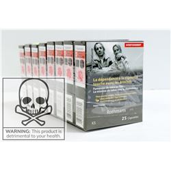 10PACKS W/200 CIGARETTES 8X25 ROTHMANS KS
