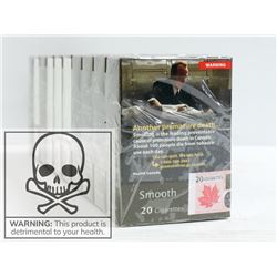 10PACKS W/200 CIGARETTES 10X20 PLAYERS SMOOTH RS