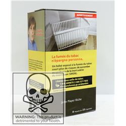 CARTON W/200 CIGARETTES 8X25 JOHN PLAYER RICH KS