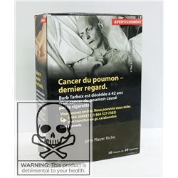 CARTON W/200 CIGARETTES 10X20 JOHN PLAYER RICH KS