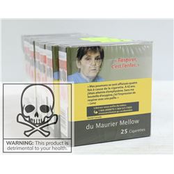 8 PACKS W/200 CIGARETTES 8X25 DUMAURIER MELLOW RS