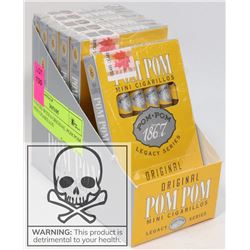 6 PACKS WITH 6 ORIGINAL POM POM MINI CIGARILLOS