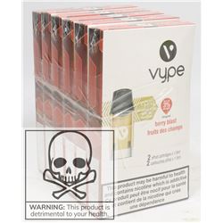 6 PACKS OF VYPE EPOD CARTRIDGES (2) 3% STRENGTH
