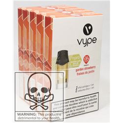 5 PACKS OF VYPE EPOD CARTRIDGES (2) 1.6% STRENGTH