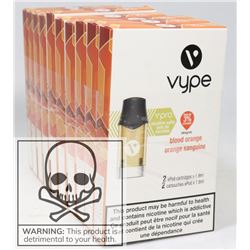10 PACKS OF VYPE EPOD CARTRIDGES(2) 3%STRENGTH