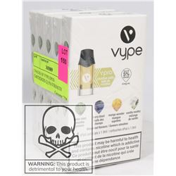 5 PACKS OF VYPE EPOD CARTRIDGES (2) 5% STRENGTH