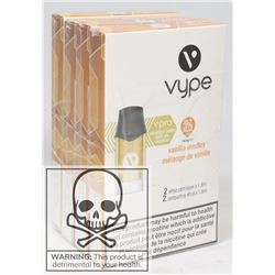 4 PACKS OF VYPE EPOD CARTRIDGES (2) 3% STRENGTH