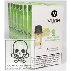 7 PACKS OF VYPE EPOD CARTRIDGES (2) 3% STRENGTH