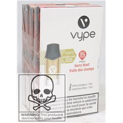 4 PACKS OF VYPE EPOD CARTRIDGES (2) 5% STRENGTH