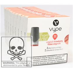 9 PACKS OF VYPE EPEN 3 VAPING CARTRIDGES(2) 30MG