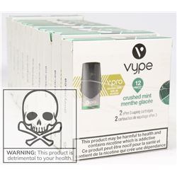11 PACKS OF VYPE EPEN 3 VAPING CARTRIDGES(2) 12MG