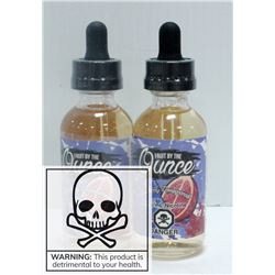 2 BOTTLES OF FRUIT BY THE OUNCE BLUE BERRY