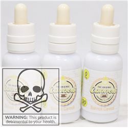 3 BOTTLES OF CANNOLI GOURMET BANNOLI FLAVOUR 0MG