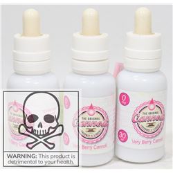 3 BOTTLES OF CANNOLI GOURMET VERY BERRY CANNOLI