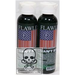 2 BOTTLES OF FLAWLESS CAN'T STOP 100% AMERICAN 4MG