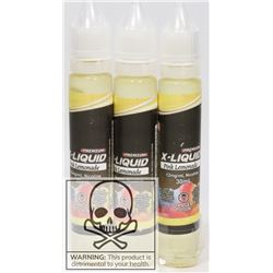 3 BOTTLES OF PREMIUM X-LIQUID PINK LEMONADE 12MG