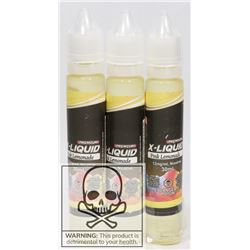 3 BOTTLES OF PREMIUM X-LIQUID PINK LEMONADE 12MG