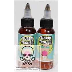 2 BOTTLES OF BUBBLE TROUBLE MINT 6MG OF NICOTINE