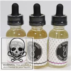 3 BOTTLES OF THE VAPING RABBIT 2 CHESHIRE CATS & 1