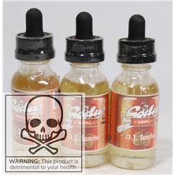 3 BOTTLES OF SODA DRIPSOG SUNRISE 0MG OF