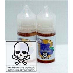 2 BOTTLES OF VITAL BLUE CRUNCH 6MG NICOTINE