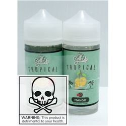 2 BOTTLES OF JUICE ROLL-UP TROPICAL 0MG NICOTINE