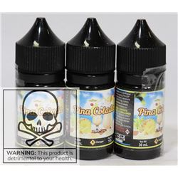 3 BOTTLES OF PINA COLADA 3MG NICOTINE X 30ML PER