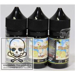 3 BOTTLES OF PINA COLADA 3MG NICOTINE X 30ML PER