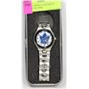 Image 1 : TORONTO MAPLE LEAFS MEN'S WATCH OVAL DIAL.