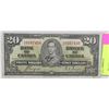 Image 1 : CANADIAN 1937 TWENTY DOLLAR BILL
