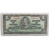 Image 1 : CANADIAN 1937 ONE DOLLAR BILL