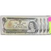 Image 1 : FOUR 1973 UNCIRCULATED  $1 BILLS IN SEQUENCE