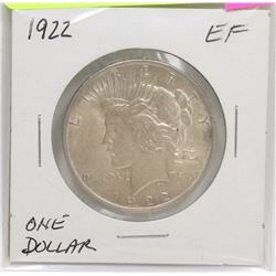 1922 USA PEACE SILVER DOLLAR