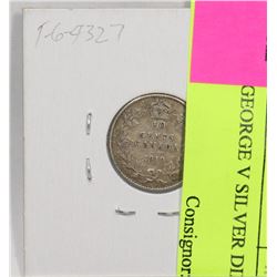 1910 KING GEORGE V SILVER DIME