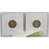 Image 1 : 1913 & 1918 KING GEORGE V SILVER DIMES