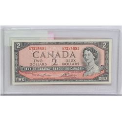 1954 CANADIAN $2 LAWSON & BOUEY SERIAL NUMBER