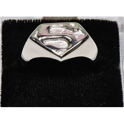 MENS SUPERMAN SYMBOL RING SIZE 13