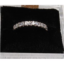 LADIES STERLING SILVER CZ RING SIZE 7.5