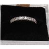 Image 1 : LADIES STERLING SILVER CZ RING SIZE 7.5