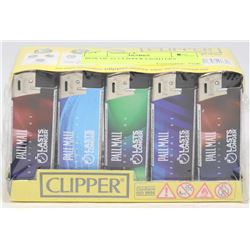 BOX WITH 25 CLIPPER LIGHTERS