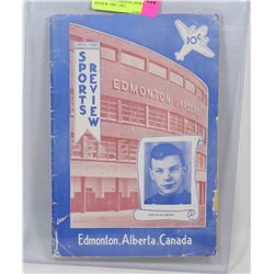 EDMONTON GARDENS SPORT REVIEW 1950 - 1951