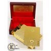 Image 1 : PACK OF NEW GOLD FOIL PLAYING CARDS