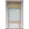 Image 1 : OLD GLASS WOOD WASHBOARD