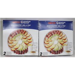 4 NEW NESCO SNACK MASTER ADD-A-TRAYS